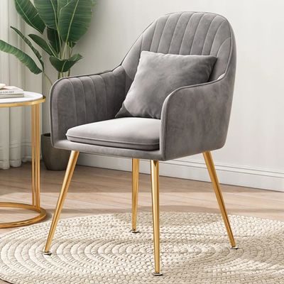 comprare Sedie da cucina imbottite in grigio moderno OEM ODM Sedie da cucina imbottite fabbricazione online