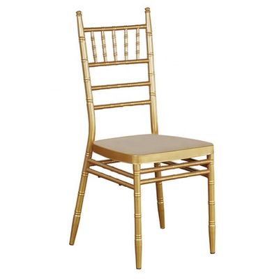 comprare Restaurante Sedie Chiavari d'oro Sedie da matrimonio In telaio con telaio in metallo Sedie da banchetto fabbricazione online
