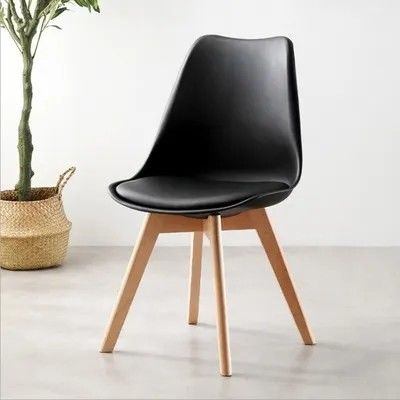 comprare OEM sedie da pranzo nere di plastica sedie di plastica modellate a metà secolo personalizzate fabbricazione online