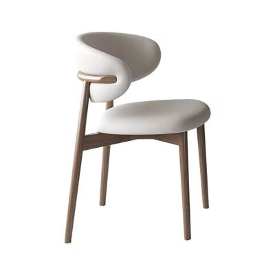comprare Sedie da pranzo con schienale Sedie da pranzo in legno in pelle Sedie da pranzo in legno per caffetteria fabbricazione online