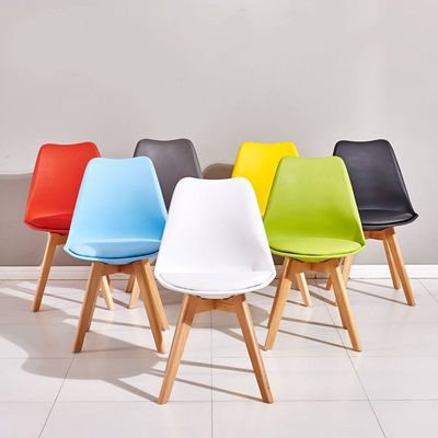 comprare Sedie di plastica moderne di design italiano Sedie da pranzo di plastica blu fabbricazione online