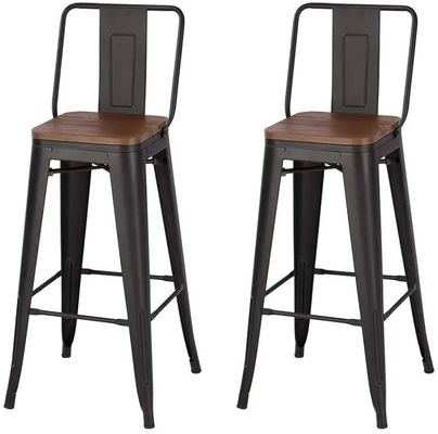 comprare Scaffali da bar industriali vintage con schiena / scaffali da bar commerciali in metallo fabbricazione online