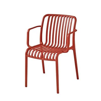 comprare Sedie da pranzo da giardino di plastica rossa sedie da pranzo da giardino di plastica nera fabbricazione online