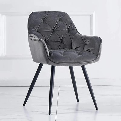 comprare Sedie da pranzo imbottite di velluto morbido Sedie da pranzo imbottite nordiche contemporanee fabbricazione online