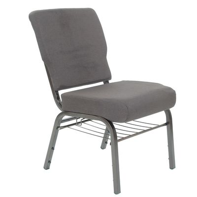 comprare Popolari sedie da chiesa con struttura in metallo e tessuto blu navy per arredi teatrali moderni fabbricazione online