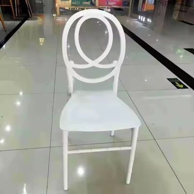 comprare Sedia da banchetto per hotel impilabile moderna di lusso Chiavari Oro Bianco Plastica fabbricazione online