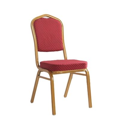 comprare Eleganti e lussuose sedie impilabili a noleggio in metallo dorato, ferro e acciaio per hotel, matrimoni e banchetti, dal design contemporaneo fabbricazione online