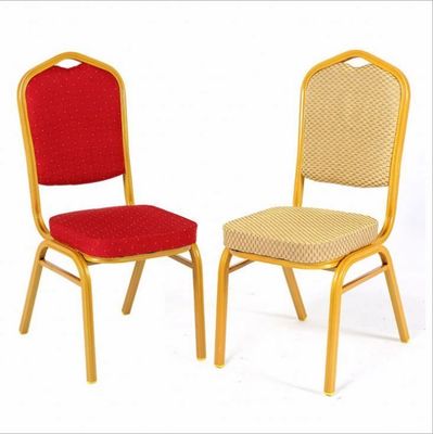 comprare Sedia da pranzo impilabile in metallo dorato per feste, hotel, banchetti e matrimoni fabbricazione online