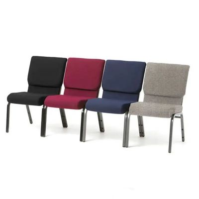 comprare Sedie per pulpito moderne multicolore con schienale imbottito confortevole e struttura in metallo impilabile fabbricazione online