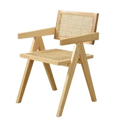 Poltrone di legno e di rotino personalizzabile Poltrone da pranzo in legno OEM
