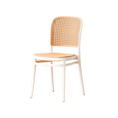 Sedie da pranzo in plastica di rattan