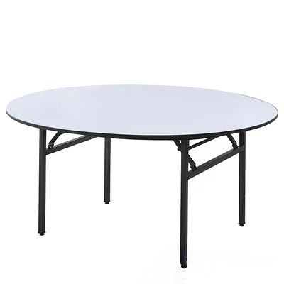 OEM Tavolo pieghevole rotondo in plastica Tavoli pieghevoli di banchetto in MDF