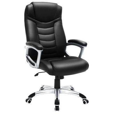Poltrona girante ergonomica in cuoio