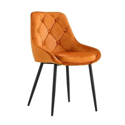 Confortevole e durevole mobili da soggiorno Stoffa Poltrona da pranzo in velluto Dimensione del prodotto 560*560*840mm